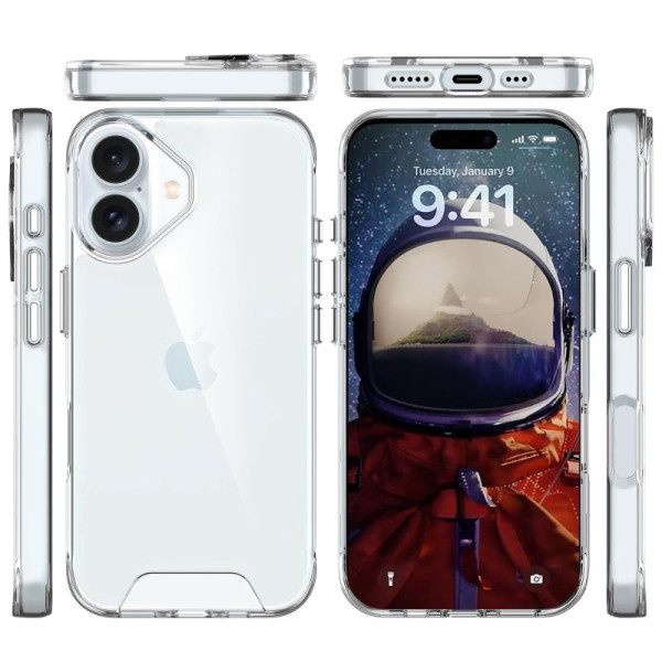 Чехол TPU Space Case transparent для Apple iPhone 17 (6.3) - Прозрачный | inMobi Чехол TPU Space Case transparent для Apple iPhone 17 (6.3) - Прозрачный - фото