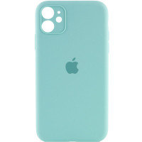 Чохол Silicone Case Full Camera Protective (AA) для Apple iPhone 11 (6.1) - Бірюзовий / Marine Green