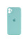 Чохол Silicone Case Full Camera Protective (AA) для Apple iPhone 11 (6.1) - Бірюзовий / Marine Green - фото