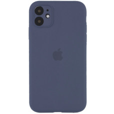 Чохол Silicone Case Full Camera Protective (AA) для Apple iPhone 12 (6.1) - Сірий / Lavender Gray