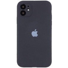 Чохол Silicone Case Full Camera Protective (AA) для Apple iPhone 12 (6.1) - Сірий / Dark Gray
