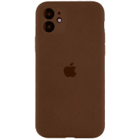 Чохол Silicone Case Full Camera Protective (AA) для Apple iPhone 12 (6.1) - Коричневий / Brown