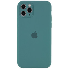 Чохол Silicone Case Full Camera Protective (AA) для Apple iPhone 12 Pro (6.1) - Зелений / Pine green