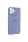 Чехол Silicone Case Full Camera Protective (AA) для Apple iPhone 12 Pro (6.1) - Серый / Lavender Gray - фото