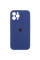 Чехол Silicone Case Full Camera Protective (AA) для Apple iPhone 12 Pro (6.1) - Синий / Deep navy - фото