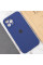 Чехол Silicone Case Full Camera Protective (AA) для Apple iPhone 12 Pro (6.1) - Синий / Deep navy - фото