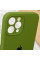 Чехол Silicone Case Full Camera Protective (AA) для Apple iPhone 12 Pro (6.1) - Зеленый / Dark Olive - фото