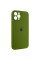 Чехол Silicone Case Full Camera Protective (AA) для Apple iPhone 12 Pro (6.1) - Зеленый / Dark Olive - фото