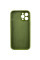 Чехол Silicone Case Full Camera Protective (AA) для Apple iPhone 12 Pro (6.1) - Зеленый / Dark Olive - фото