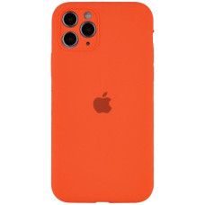 Чохол Silicone Case Full Camera Protective (AA) для Apple iPhone 12 Pro Max (6.7) - Помаранчевий / Kumquat