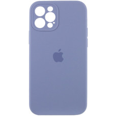 Чохол Silicone Case Full Camera Protective (AA) для Apple iPhone 12 Pro Max (6.7) - Сірий / Lavender Gray