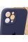 Чохол Silicone Case Full Camera Protective (AA) для Apple iPhone 12 Pro Max (6.7) - Темно-синій / Midnight blue - фото