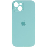Чохол Silicone Case Full Camera Protective (AA) для Apple iPhone 13 (6.1) - Бірюзовий / Marine Green