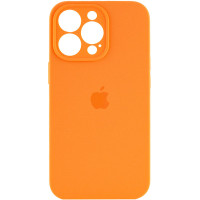 Чехол Silicone Case Full Camera Protective (AA) для Apple iPhone 14 Pro (6.1) - Оранжевый / Kumquat