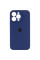 Чохол Silicone Case Full Camera Protective (AA) для Apple iPhone 14 Pro Max (6.7) - Синій / Deep navy - фото