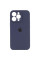 Чохол Silicone Case Full Camera Protective (AA) для Apple iPhone 14 Pro Max (6.7) - Темно-синій / Midnight blue - фото