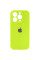 Чехол Silicone Case Full Camera Protective (AA) для Apple iPhone 14 Pro Max (6.7) - Кислотно-зеленый / Acid Green - фото
