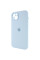 Чехол Silicone Case Full Camera Protective (AA) для Apple iPhone 14 (6.1) - Голубой / Sweet Blue - фото