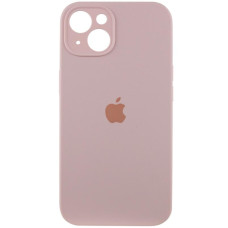 Чохол Silicone Case Full Camera Protective (AA) для Apple iPhone 14 (6.1) - Рожевий / Chalk Pink