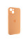 Чохол Silicone Case Full Camera Protective (AA) для Apple iPhone 14 (6.1) - Помаранчевий / Cantaloupe - фото