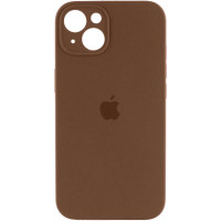 Чохол Silicone Case Full Camera Protective (AA) для Apple iPhone 15 (6.1) - Коричневий / Brown