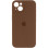 Чохол Silicone Case Full Camera Protective (AA) для Apple iPhone 15 (6.1) - Коричневий / Brown