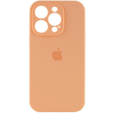Чехол Silicone Case Full Camera Protective (AA) для Apple iPhone 15 Pro Max (6.7) - Оранжевый / Cantaloupe