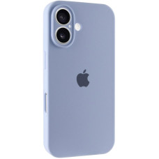 Чохол Silicone Case Full Camera Protective (AA) для Apple iPhone 16 (6.1) - Блакитний / Lilac Blue