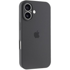 Чохол Silicone Case Full Camera Protective (AA) для Apple iPhone 16 (6.1) - Сірий / Dark Gray