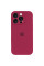 Чохол Silicone Case Full Camera Protective (AA) для Apple iPhone 16 Pro (6.3) - Червоний / Rose Red - фото