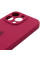 Чохол Silicone Case Full Camera Protective (AA) для Apple iPhone 16 Pro (6.3) - Червоний / Rose Red - фото