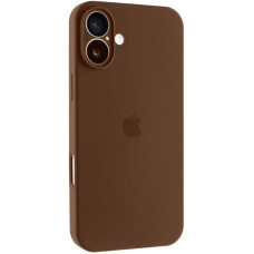 Чехол Silicone Case Full Camera Protective (AA) для Apple iPhone 16 Plus (6.7) - Коричневый / Brown