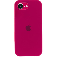 Чохол Silicone Case Full Camera Protective (AA) для Apple iPhone 16e (6.1) - Червоний / Rose Red