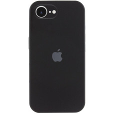 Чехол Silicone Case Full Camera Protective (AA) для Apple iPhone 16e (6.1) - Черный / Black