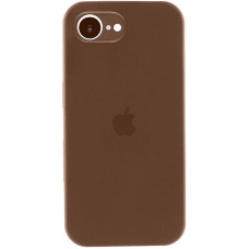 Чехол Silicone Case Full Camera Protective (AA) для Apple iPhone 16e (6.1) - Коричневый / Brown