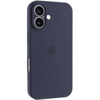 Чехол Silicone Case Full Camera Protective (AA) для Apple iPhone 17 (6.3) - Темно-синий / Midnight blue