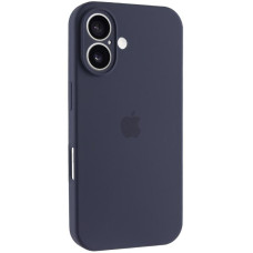 Чехол Silicone Case Full Camera Protective (AA) для Apple iPhone 17 (6.3) - Темно-синий / Midnight blue