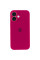 Чехол Silicone Case Full Camera Protective (AA) для Apple iPhone 17 (6.3) - Красный / Rose Red - фото