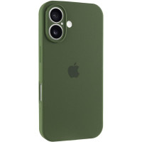 Чехол Silicone Case Full Camera Protective (AA) для Apple iPhone 17 (6.3) - Зеленый / Dark Olive