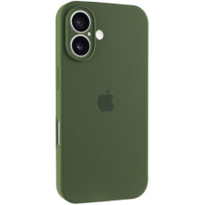 Чехол Silicone Case Full Camera Protective (AA) для Apple iPhone 17 (6.3) - Зеленый / Dark Olive