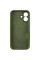 Чехол Silicone Case Full Camera Protective (AA) для Apple iPhone 17 (6.3) - Зеленый / Dark Olive - фото