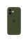 Чехол Silicone Case Full Camera Protective (AA) для Apple iPhone 17 (6.3) - Зеленый / Dark Olive - фото