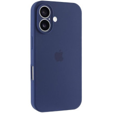 Чехол Silicone Case Full Camera Protective (AA) для Apple iPhone 17 (6.3) - Синий / Deep navy