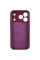 Чохол Silicone Case Full Camera Protective (AA) для Apple iPhone 17 Pro (6.3) - Бордовий / Plum - фото