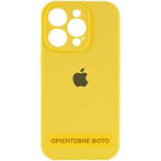 Чехол Silicone Case Full Camera Protective (AA) для Apple iPhone 17 Pro (6.3) - Желтый / Yellow