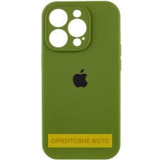 Чохол Silicone Case Full Camera Protective (AA) для Apple iPhone 17 Pro (6.3) - Зелений / Dark Olive
