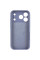 Чохол Silicone Case Full Camera Protective (AA) для Apple iPhone 17 Pro (6.3) - Сірий / Lavender Gray - фото