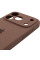 Чохол Silicone Case Full Camera Protective (AA) для Apple iPhone 17 Pro Max (6.9) - Коричневий / Brown - фото