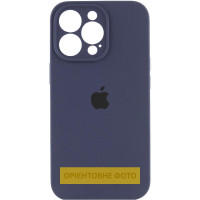 Чехол Silicone Case Full Camera Protective (AA) для Apple iPhone 17 Pro Max (6.9) - Темно-синий / Midnight blue