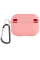 Силиконовый футляр с микрофиброй для наушников Airpods Pro 3 - Розовый / Pink - фото
